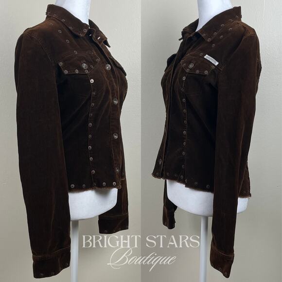 Rare Corduroy Studded Jacket ASO Dawn Summers Buffy the Vampire Slayer Y2K VTG - Picture 7 of 11